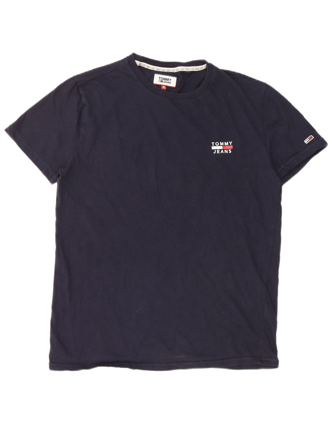 Ανδρικό T-Shirt TOMMY HILFIGER Τοπ μεσαίου μπλε βαμβακερό