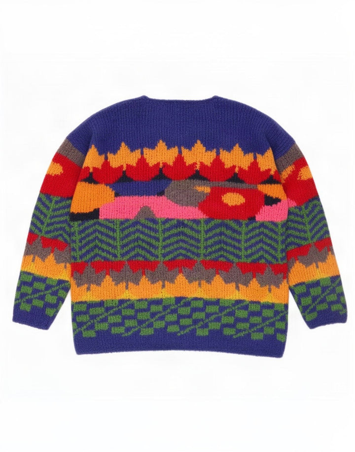 Γυναικείο πουλόβερ Premode Crew Neck Jumper UK 14 Medium Blue Novelty