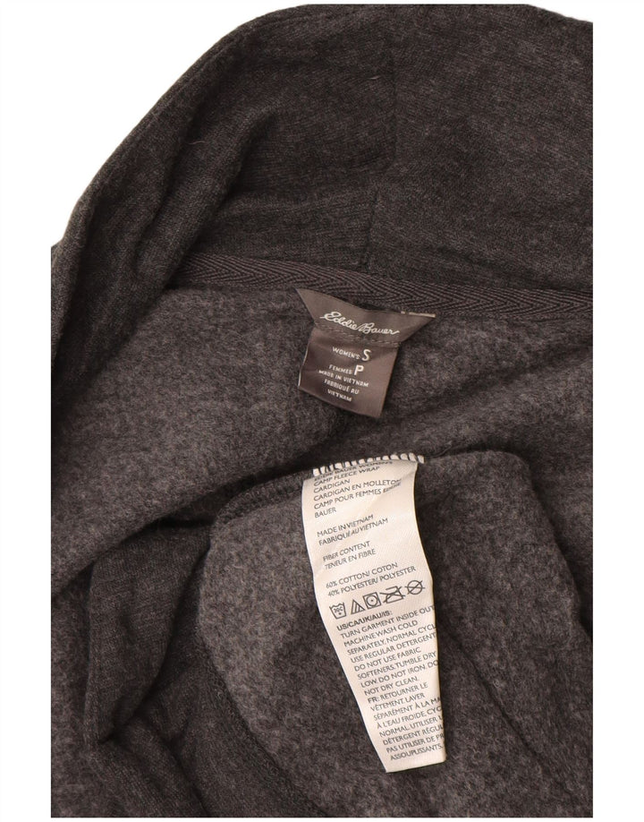 Eddie Bauer Γυναικείο ανοιχτό πουλόβερ UK 10 Small Grey Cotton