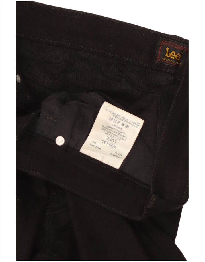 Lee Mens Luke Slim Jeans W30 L30 Μαύρο βαμβακερό