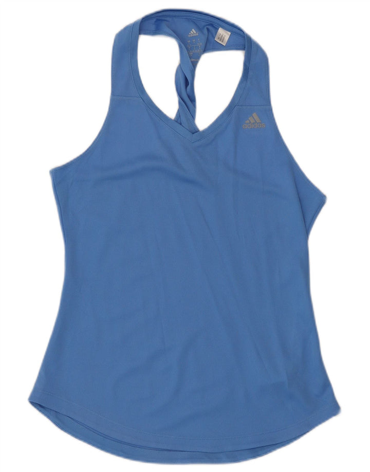 Adidas Γυναικείο γιλέκο Climalite Top UK 8/10 Small Blue Polyester