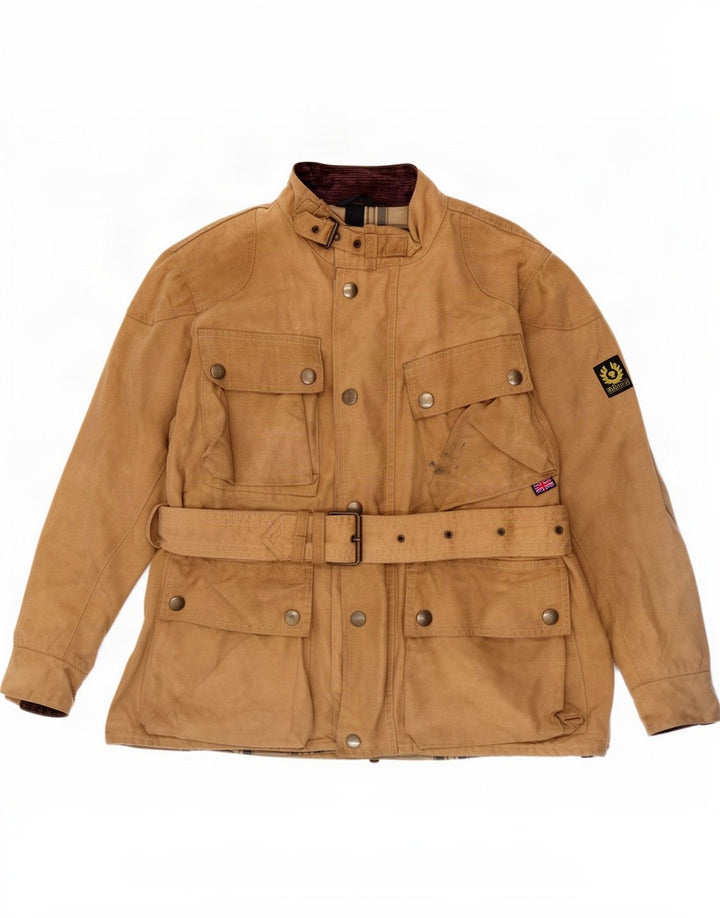 Belstaff Ανδρικό κερωμένο βαμβακερό μπουφάν UK 40 Large Brown