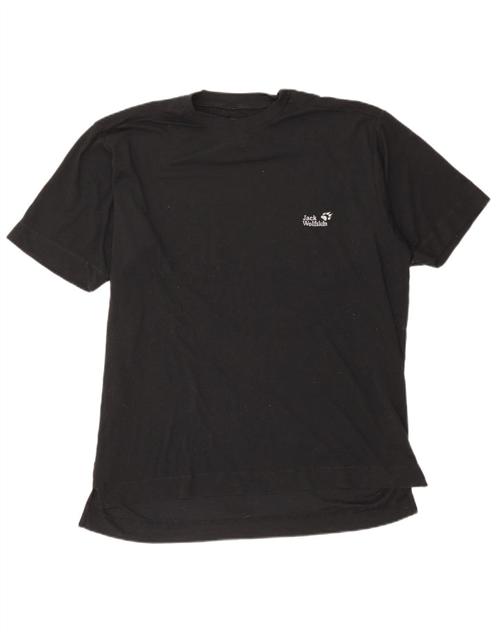 Jack Wolfskin Ανδρικό T-Shirt Top 2XL Μαύρο Πολυεστέρας