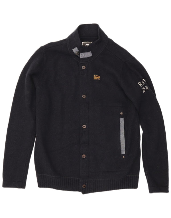 Ανδρικό πουλόβερ G-Star Graphic Cardigan XL Navy Blue Lambswool