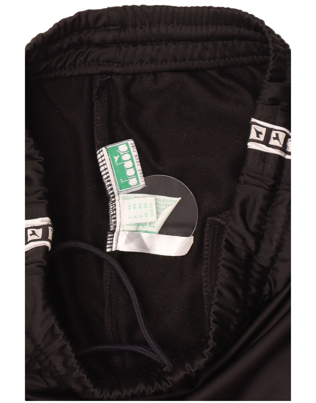 Ανδρική αθλητική φόρμα Diadora Graphic Παντελόνι UK 36 Small Black Polyester
