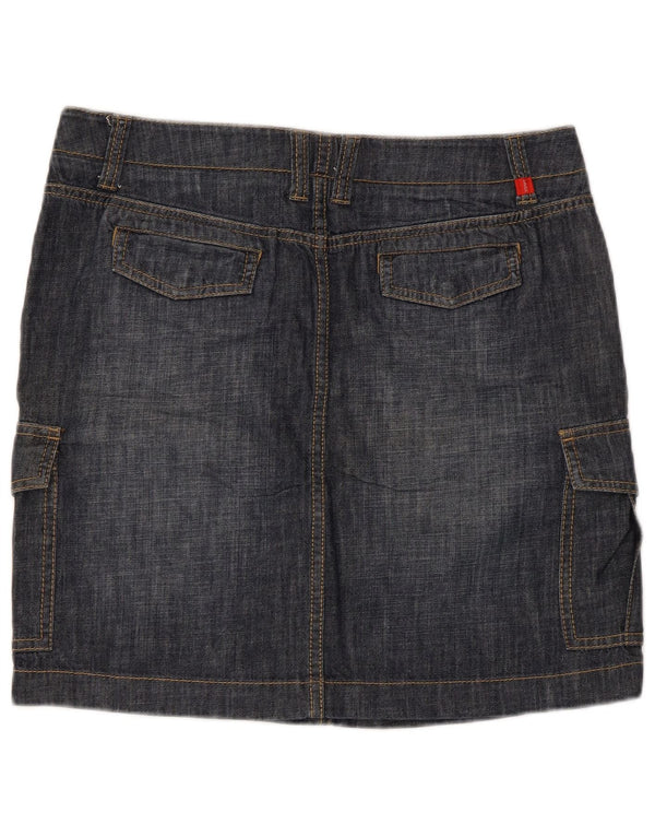 Esprit Γυναικεία Τζιν Φούστα Cargo UK 14 Μεγάλη W34 Navy Blue από βαμβάκι