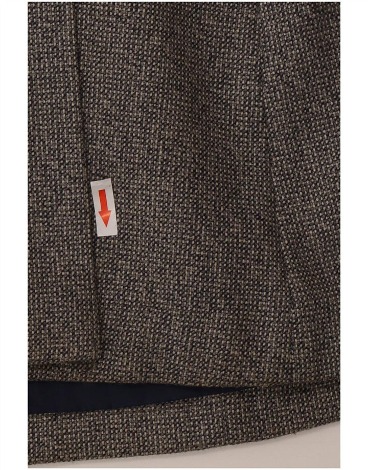 Vintage γυναικείο διπλό παλτό UK 10 Small Grey Wool