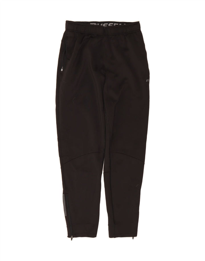 RUSSELL ATHLETIC Mens Tracksuit Trousers Medium  Black Polyester Vintage Russell Athletic and Second-Hand Russell Athletic from Messina Hembry 