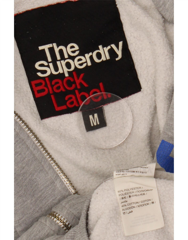 Ανδρικό πουλόβερ με κουκούλα με φερμουάρ Superdry Μεσαίο γκρι πολυεστέρα