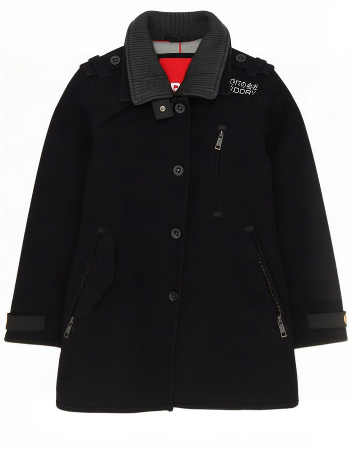 Γυναικείο Στρατιωτικό Πανωφόρι Superdry UK 12 Medium Navy Blue Wool