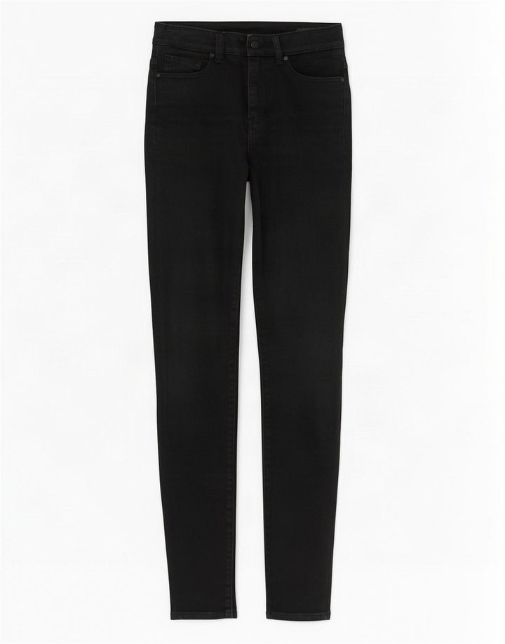 Lee Γυναικείο Skinny Jeans W26 L30 Μαύρο βαμβακερό