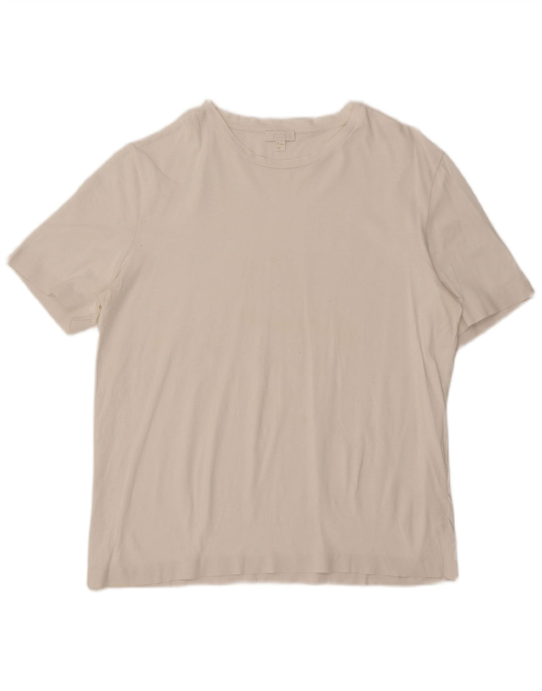 Ανδρικό T-Shirt COS Top μεγάλο λευκό βαμβακερό