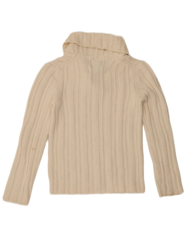 WOOLRICH Γυναικείο πουλόβερ με σάλι λαιμό UK 12 Medium White