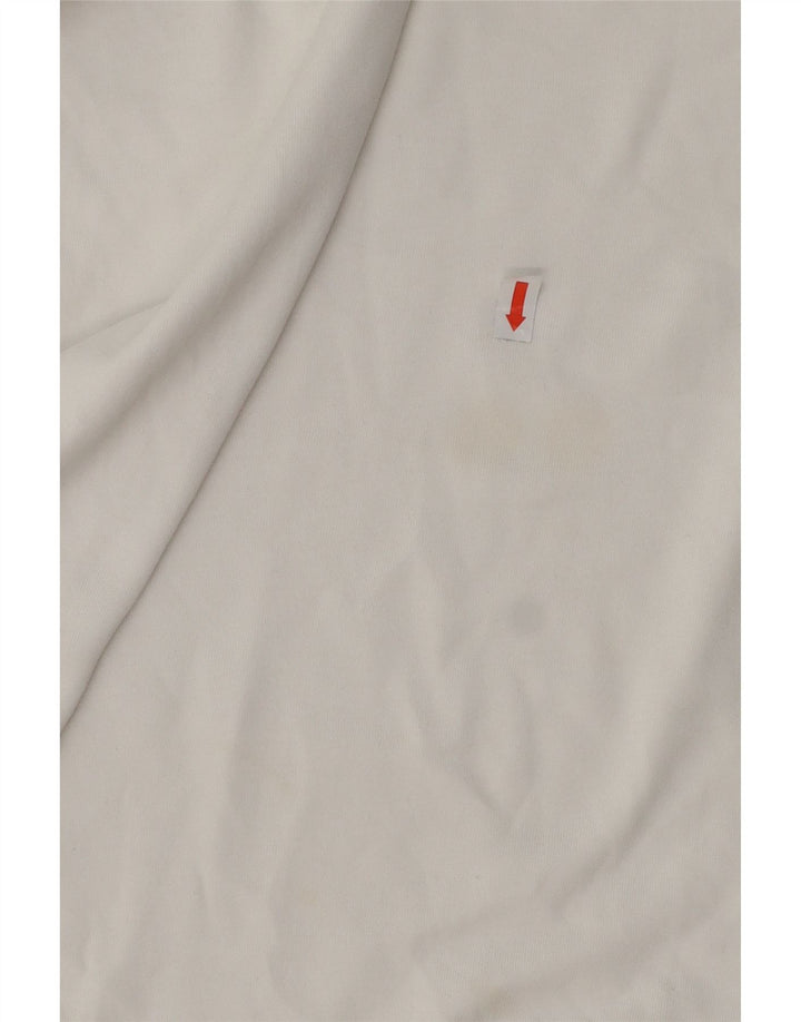 JORDAN Ανδρικό γραφικό T-Shirt Top Μεσαίο λευκό βαμβακερό