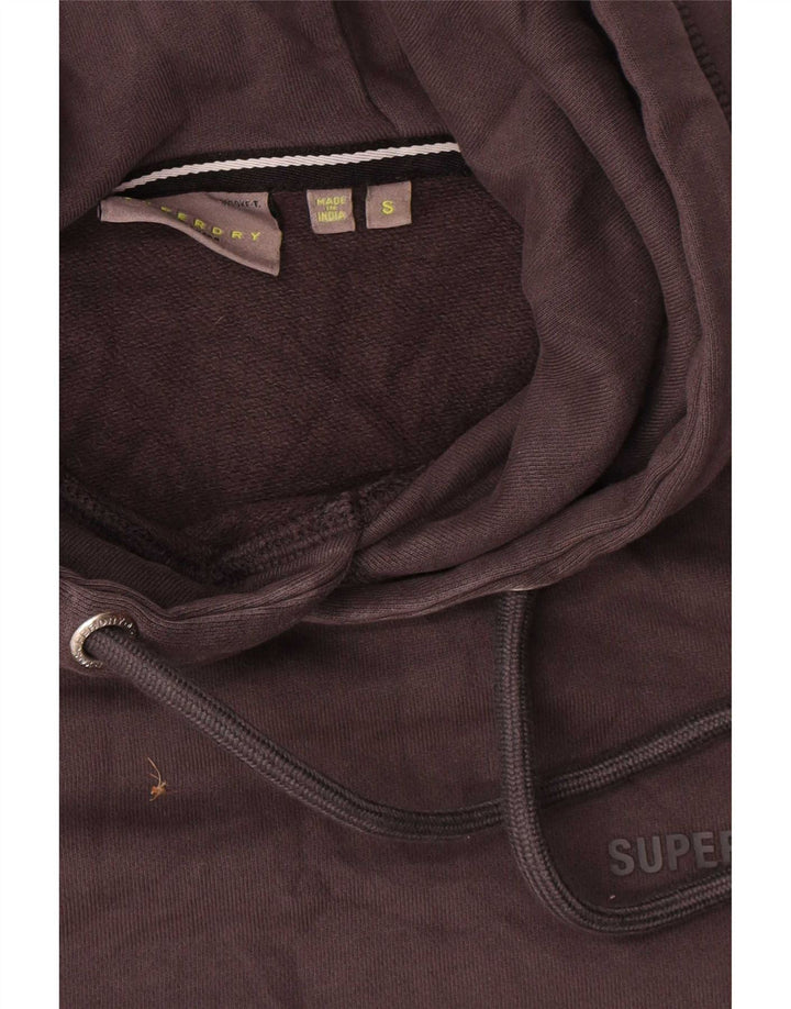 Superdry Ανδρικό μπλουζάκι με κουκούλα, μικρό γκρι βαμβακερό