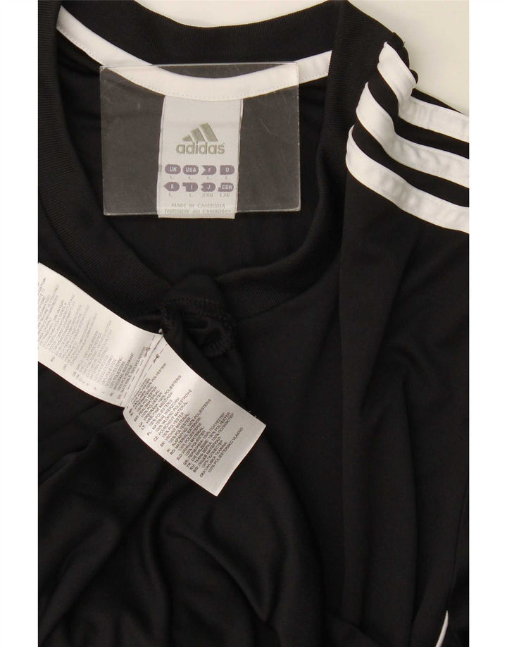 Adidas Ανδρικό T-Shirt Climalite Top Large Μαύρο Πολυεστέρας