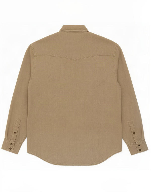 Lee Mens Corduroy Shirt Medium Beige Cotton