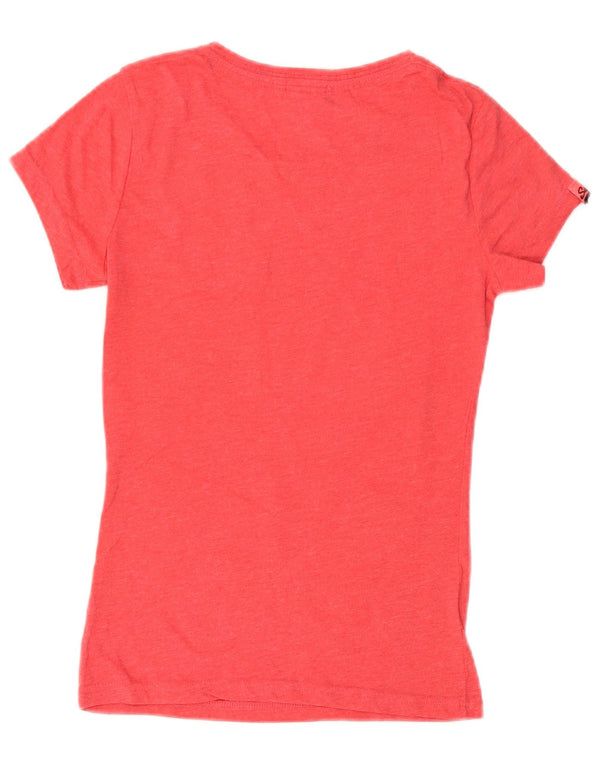 Superdry Γυναικείο T-Shirt Osaka Graphic Top 10 Small Pink Βαμβακερό