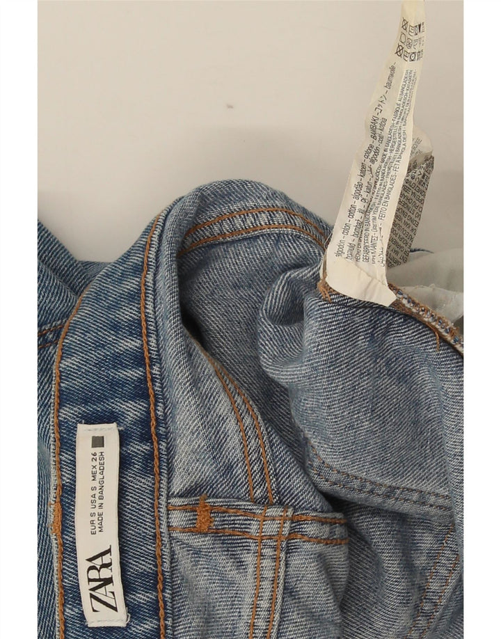 Zara Γυναικείο Τζιν Σορτς Μικρό W26 Μπλε Βαμβακερό