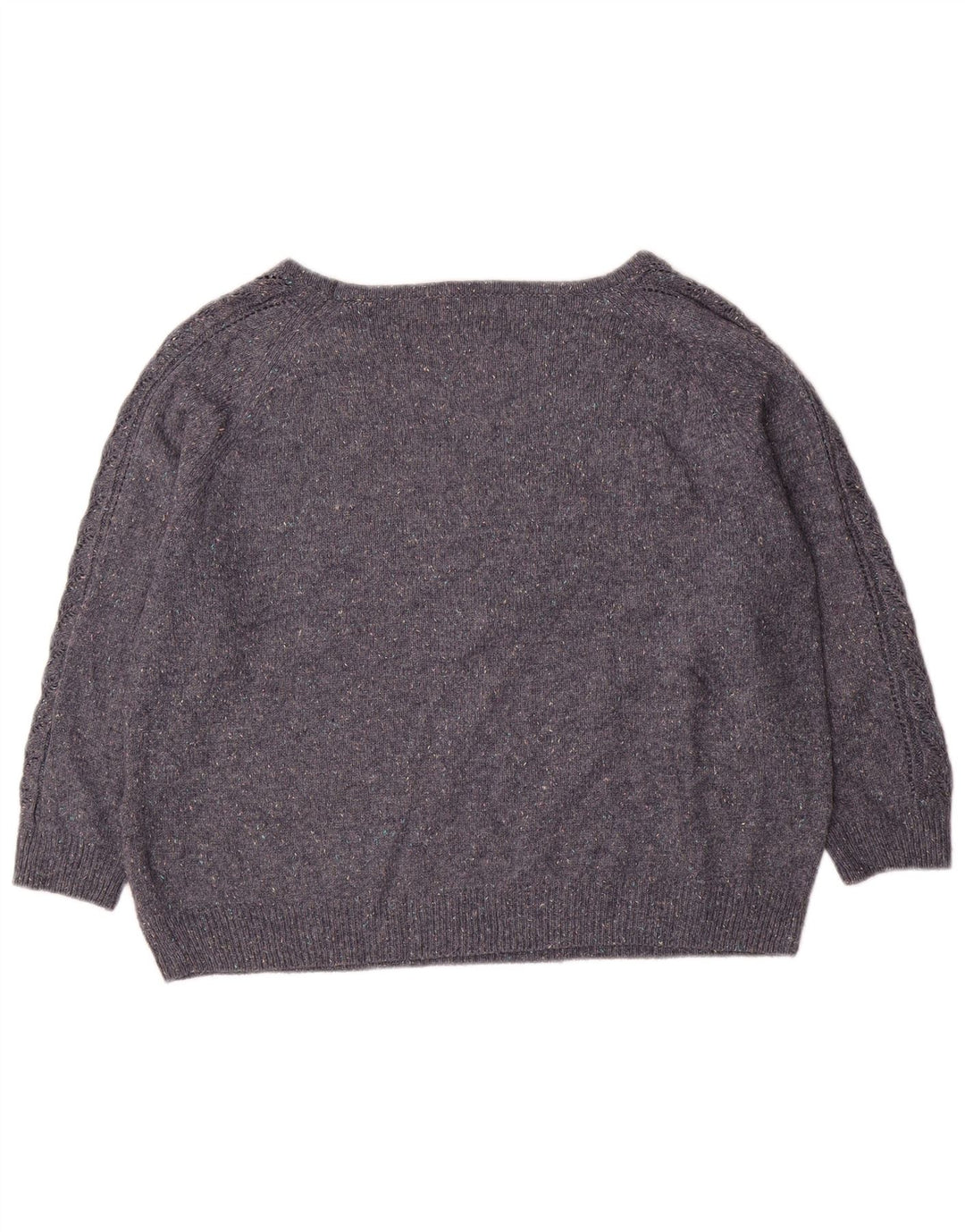 Marks & Spencer Γυναικείο πουλόβερ με λαιμόκαυστο UK 14 Large Navy Blue