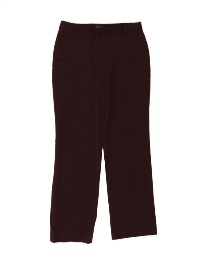 CHAPS Womens Straight Casual Trousers US 8 Medium W30 L30 Brown Polyester Vintage Chaps and Second-Hand Chaps from Messina Hembry 
