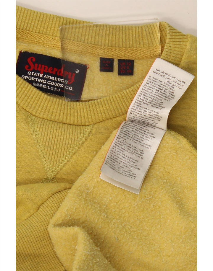 Γυναικείο γραφικό φούτερ SUPERDRY Jumper UK 12 Medium Yellow Flecked