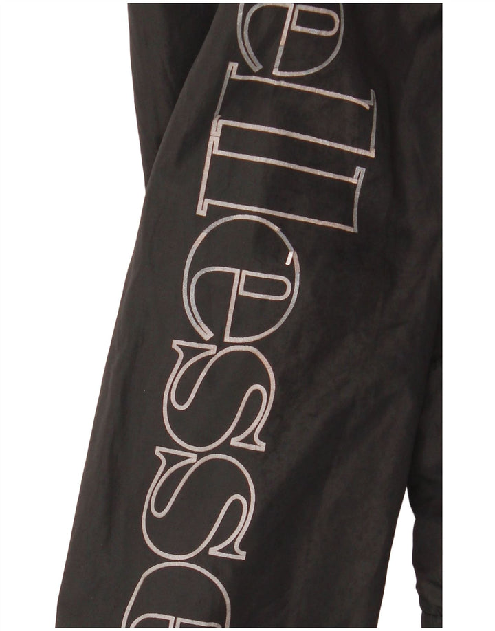Ανδρικό μπουφάν βροχής με κουκούλα Ellesse UK 36 Small Black Polyester