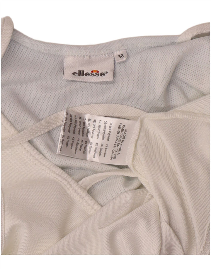 Ellesse Γυναικείο Γιλέκο Crop Top EU 36 Small White Colourblock Polyester