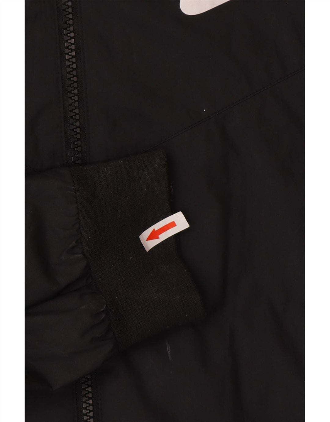 Ανδρικό μπουφάν βροχής με κουκούλα Nike UK 36 Μικρό μαύρο πολυεστέρα