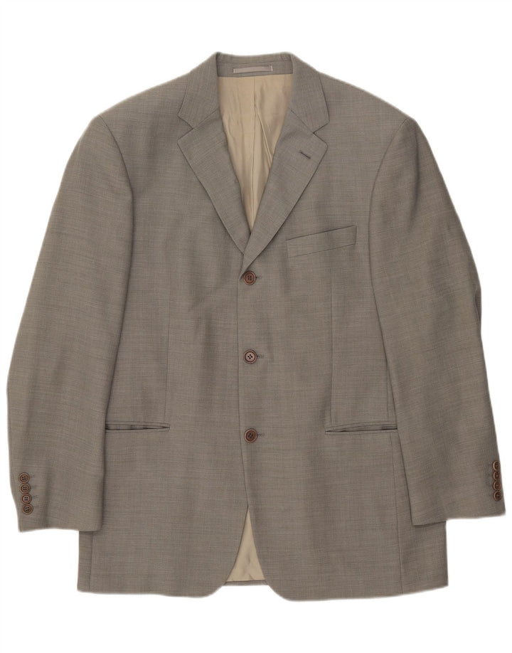 Ανδρικό μπουφάν σακάκι Hugo Boss με 3 κουμπιά EU 50 Large Grey Wool