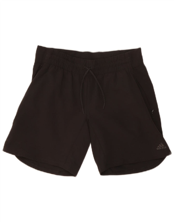 Γυναικείο αθλητικό σορτς Adidas Climalite UK 10 Small μαύρο πολυεστέρα