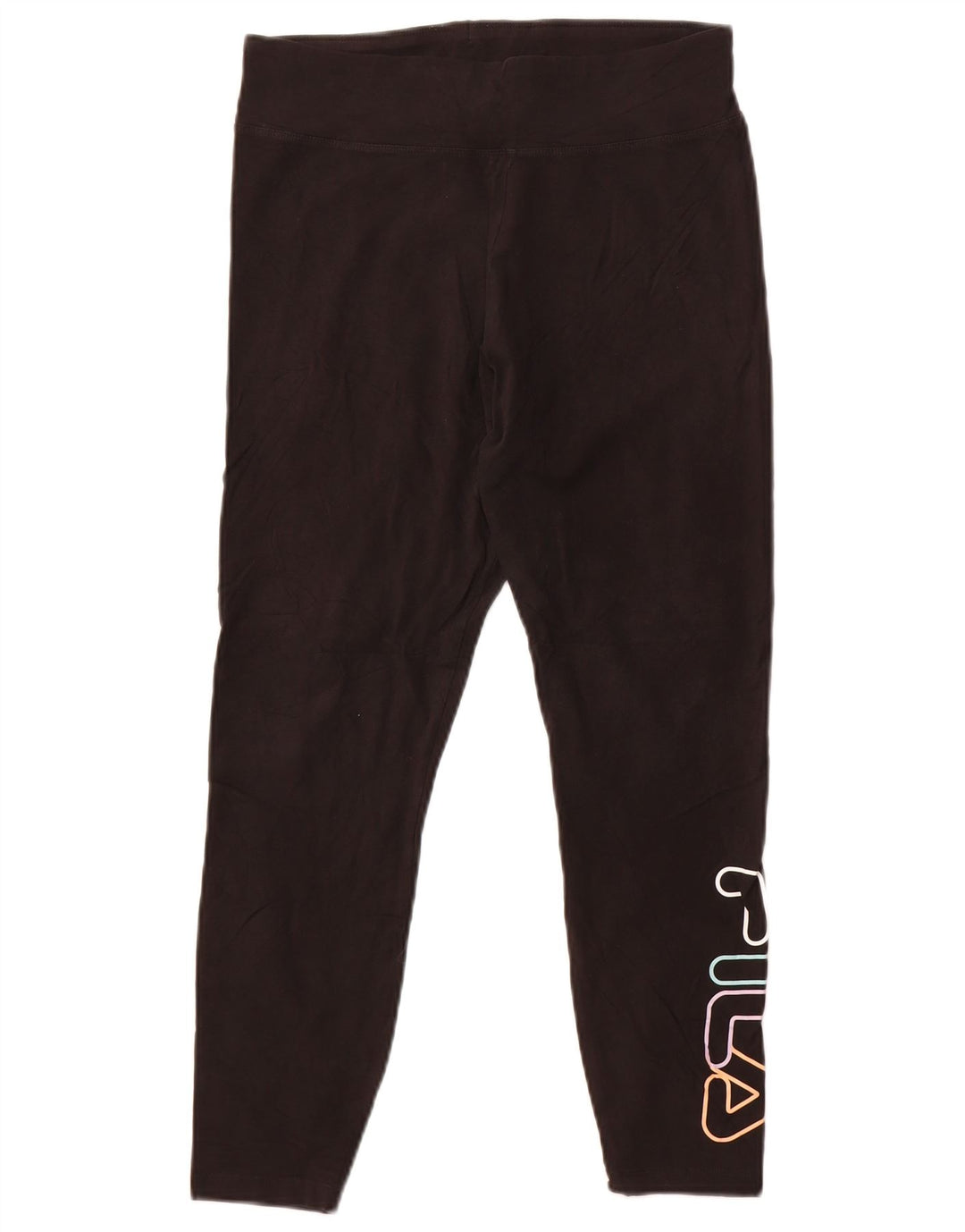 Fila Γυναικείο Γραφικό Κολάν UK 14 μεγάλο μαύρο βαμβακερό