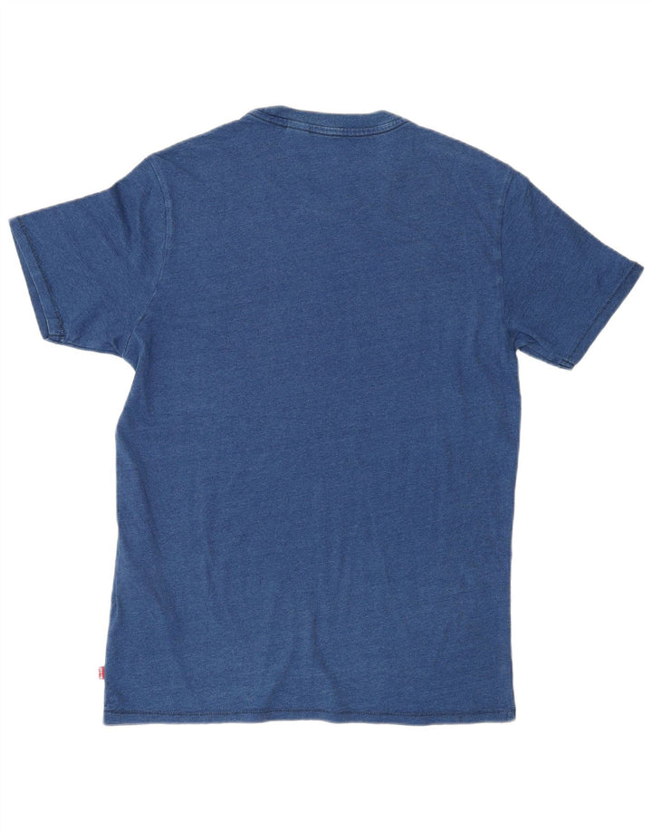 Ανδρικό γραφικό T-Shirt Levi's Top Μικρό Μπλε Βαμβακερό