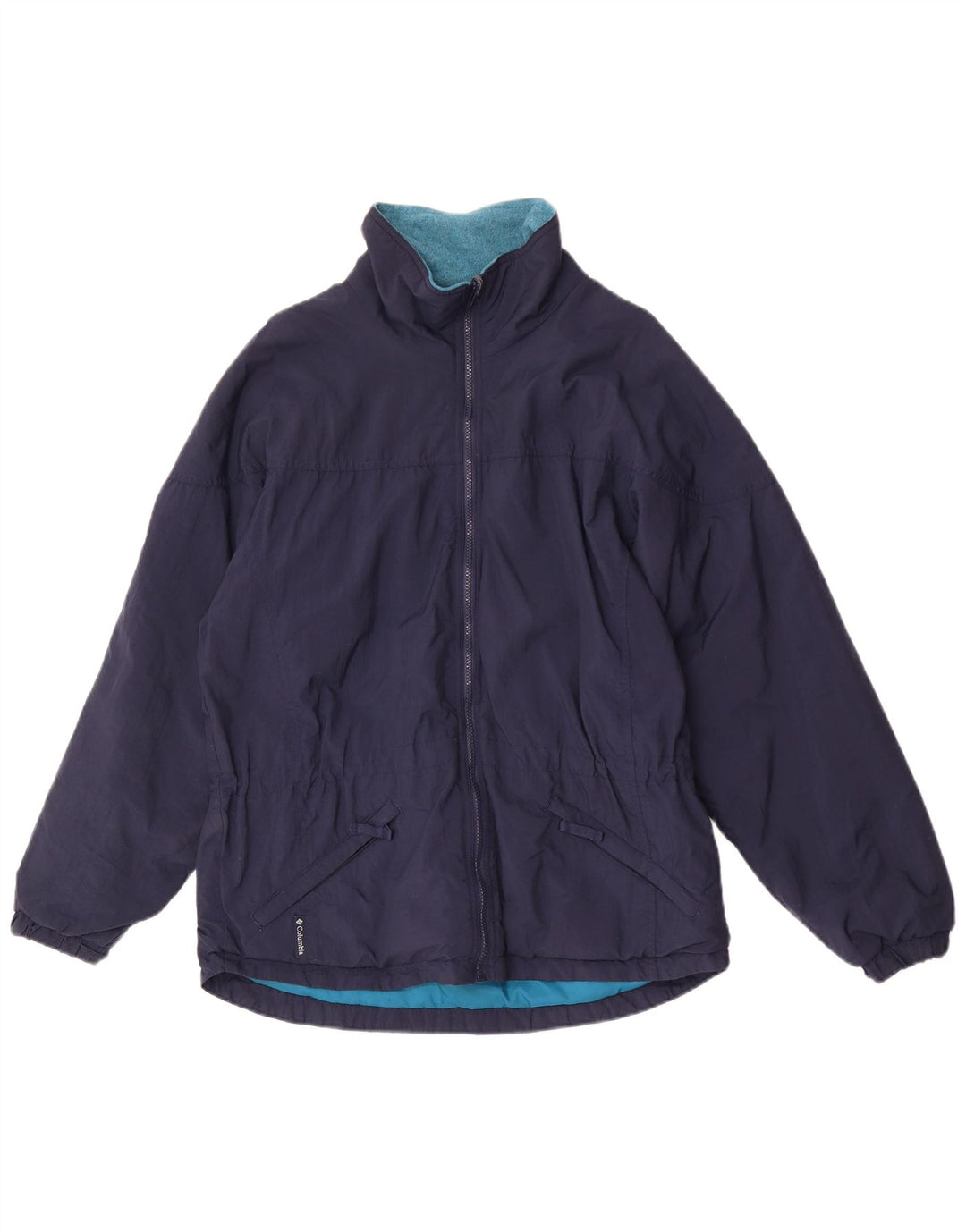 Columbia Γυναικείο Χαλαρό Μπουφάν Windbreaker UK 14 Medium Navy Blue