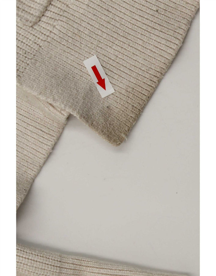 Zara Γυναικείο πουλόβερ ζακέτα oversized UK 10 Small White Viscose