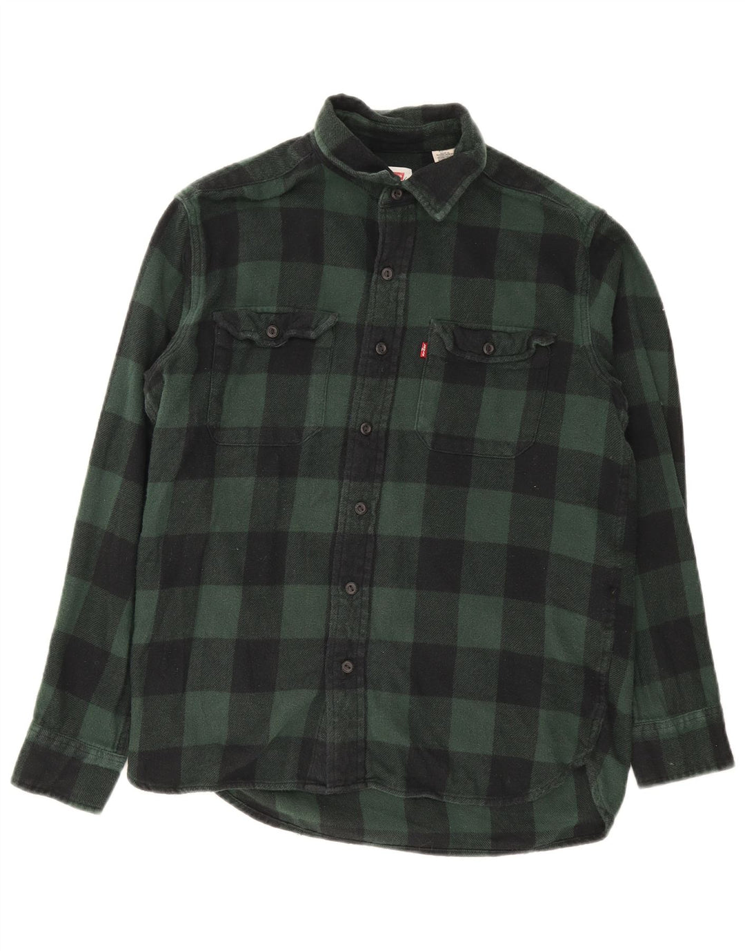 Ανδρικό πουκάμισο Levi's Flannel Μικρό πράσινο βαμβακερό Gingham