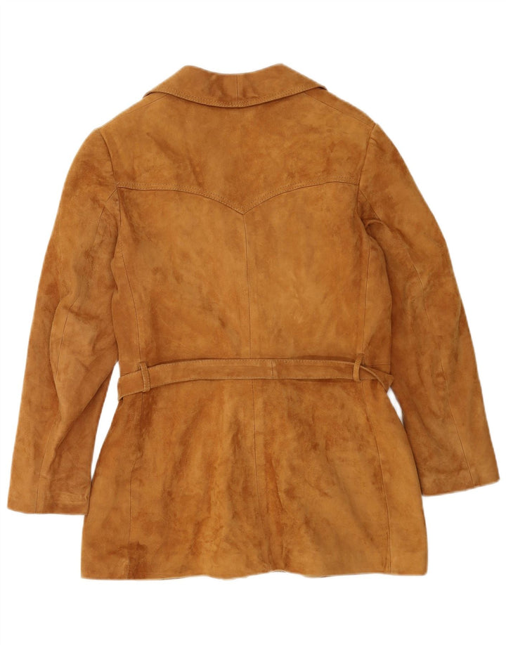 Grand Ford Γυναικείο Μπουφάν 3 Κουμπιών Suede Blazer IT 46 Large Beige