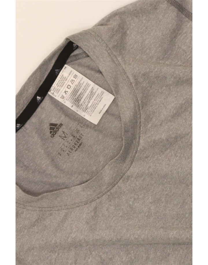 Ανδρικό γραφικό T-shirt Adidas Aeroready Top Medium Grey Polyester