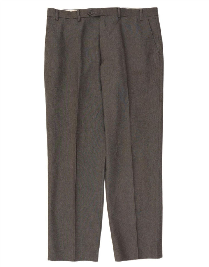Ανδρικό ίσιο παντελόνι Marks & Spencer W38 L33 Grey Polyester