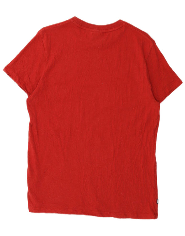Superdry Γυναικείο T-Shirt Top μεγάλο κόκκινο βαμβακερό