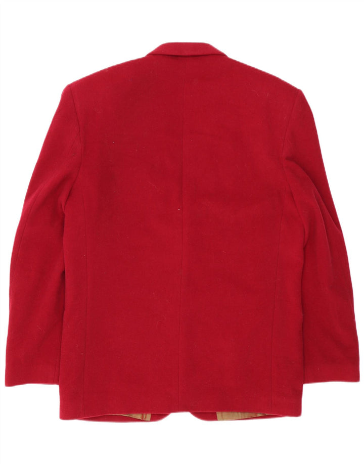 Vintage Ανδρικό Μπουφάν Blazer 2 Κουμπιά IT 48 Μεσαίο κόκκινο μαλλί