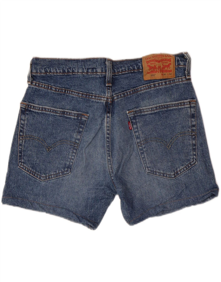 Ανδρικό σορτς LEVI'S 502 τζιν W30 Μεσαίο μπλε βαμβακερό