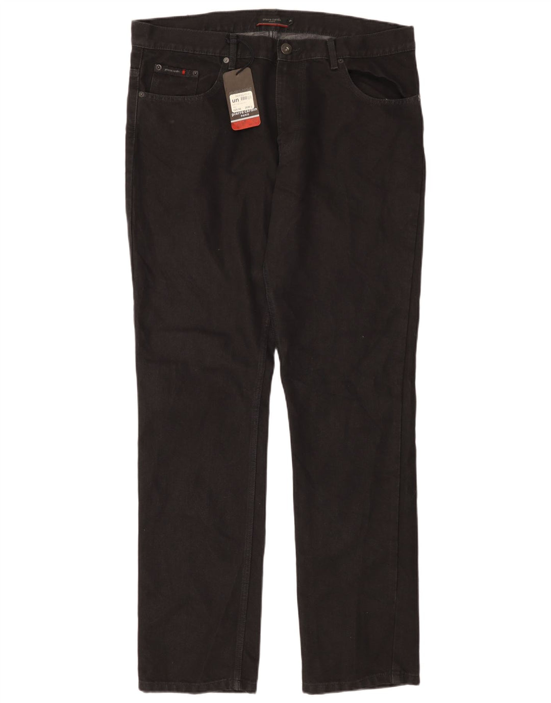 PIERRE CARDIN Ανδρικό Τζιν Paris Straight W38 L34 Μαύρο βαμβακερό