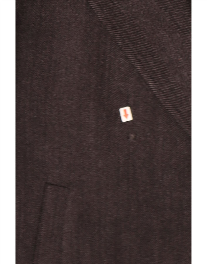 GEOX Ανδρικό Πανωφόρι UK 46 3XL Γκρι Μαλλί ψαροκόκαλο