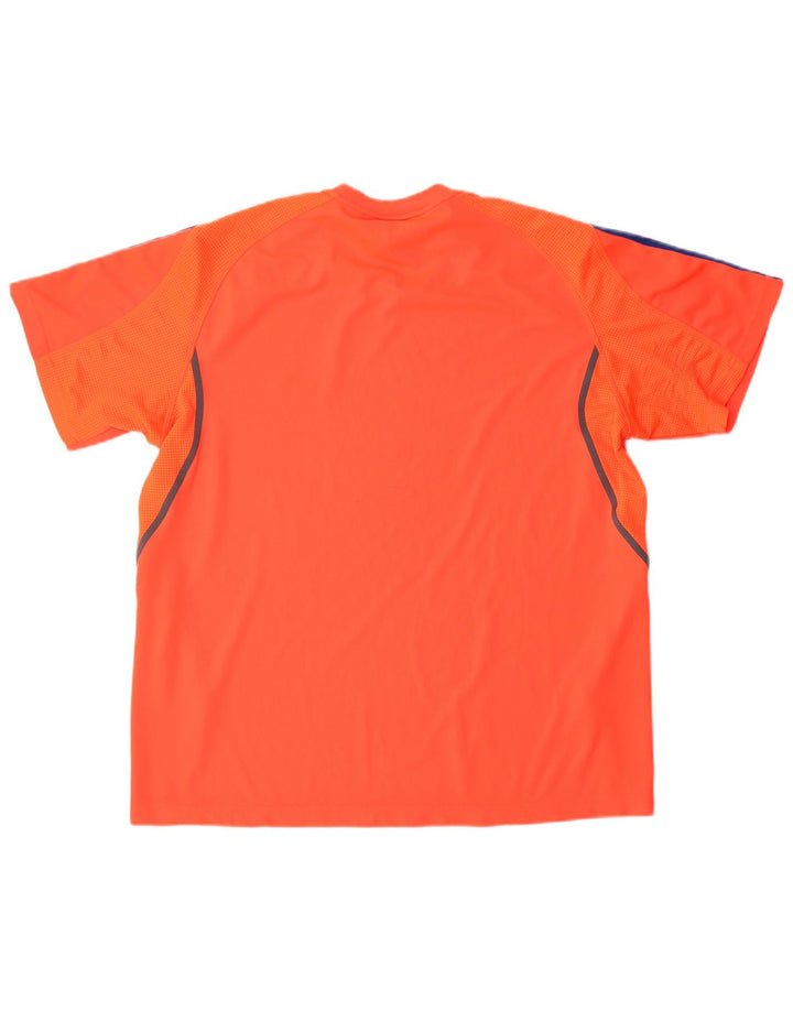 Ανδρικό T-Shirt ADIDAS Top μεγάλο κόκκινο πολυεστέρα