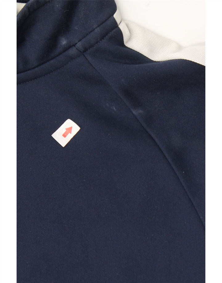 Ανδρική μπλούζα με φερμουάρ Nike Dri Fit με μακρυμάνικο μεσαίο μπλε ναυτικό