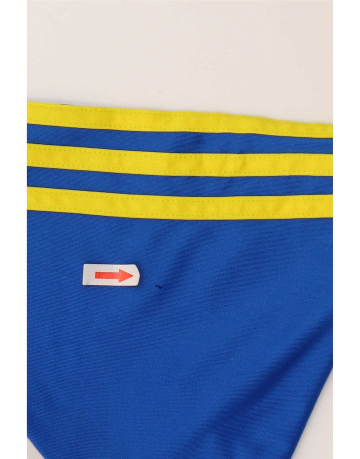 Adidas Ανδρικό T-Shirt Climalite Top Large Blue Colourblock Πολυεστέρας