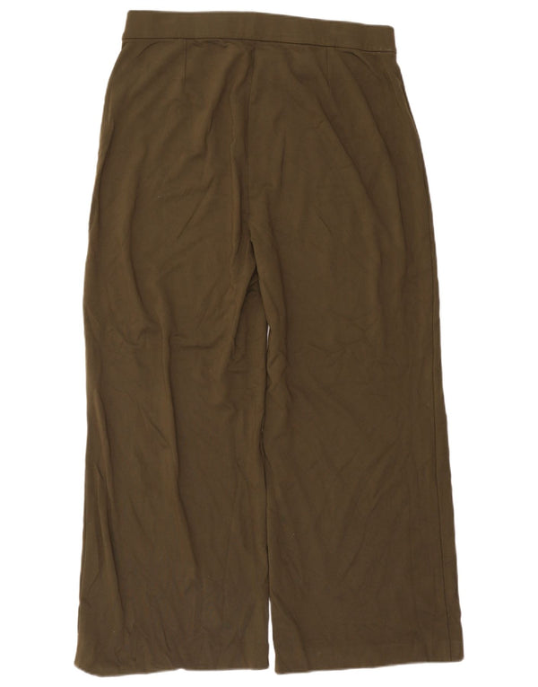 Marks & Spencer Γυναικείο φαρδύ παντελόνι casual UK 18 XL W38 L29 Khaki