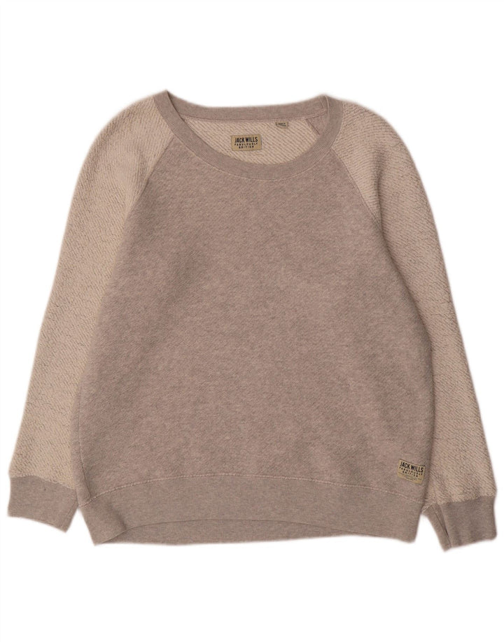 Ανδρικό φούτερ Jack Wills Jumper, μεσαίο γκρι, βαμβακερό