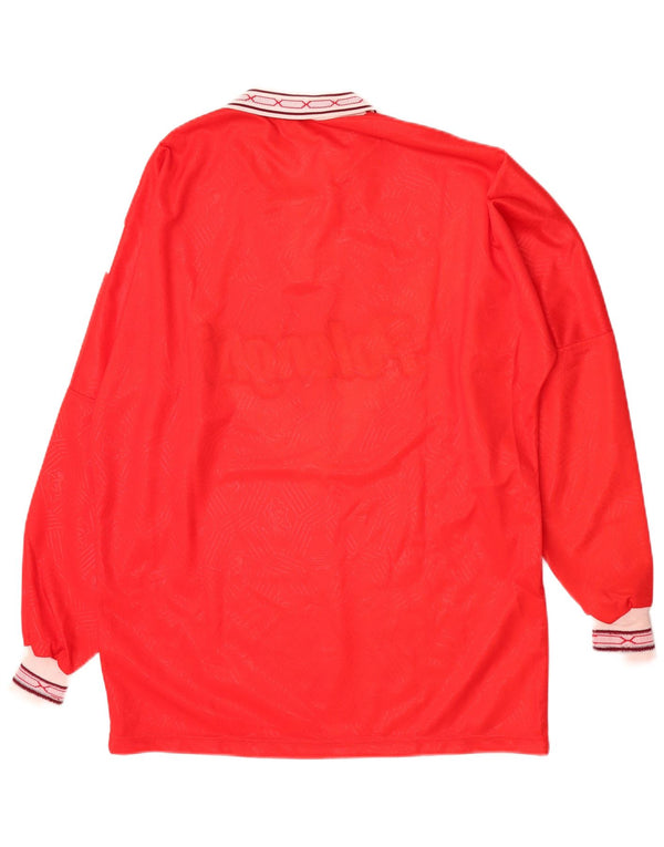 Brescia Calcio Mens 1995-1996 Τρίτο Γραφικό Τζέρσεϊ Κορυφαία XL Κόκκινα σπορ